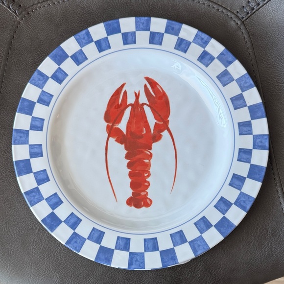 Other - 🦞Melamine Lobster Dinner Plates - Four Piece Set